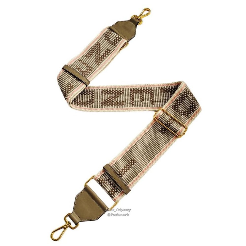Fendi Beige and Brown Strap